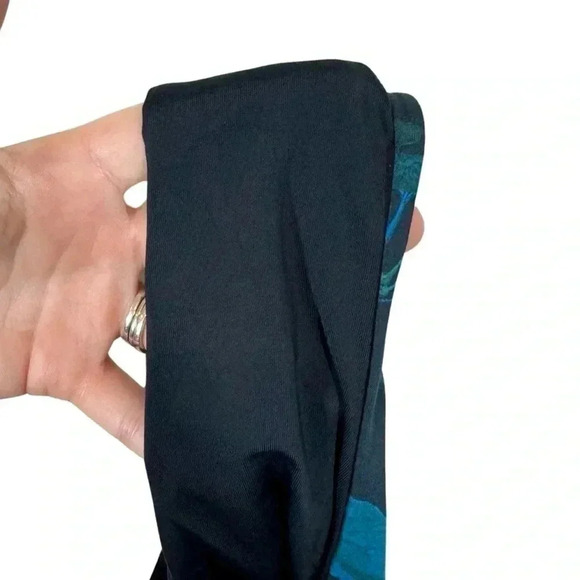 TiniBikini Reversible Dark Floral High Waisted Strappy Bikini Bottoms - Picture 7 of 9